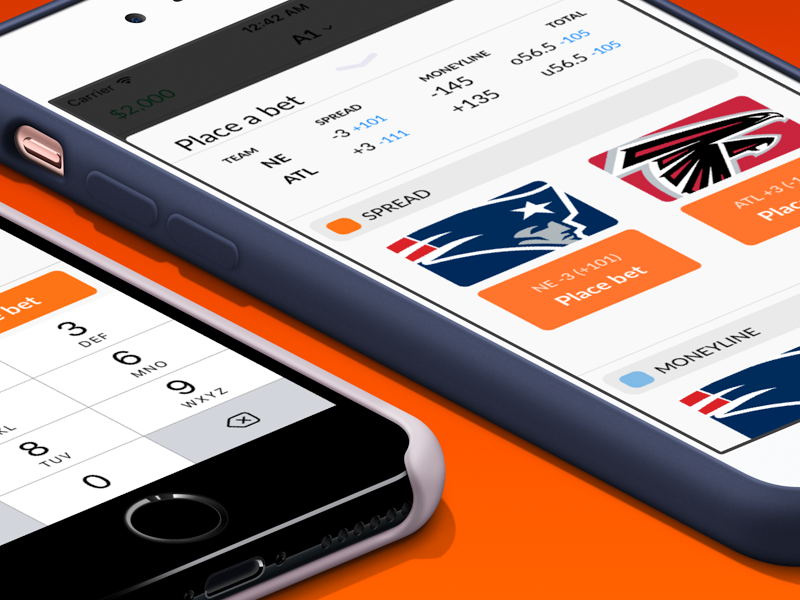 Sports betting place a bet screen by Will Jessop on Dribbble