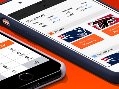 Sports betting place a bet screen betting ios mobile sports ui ux