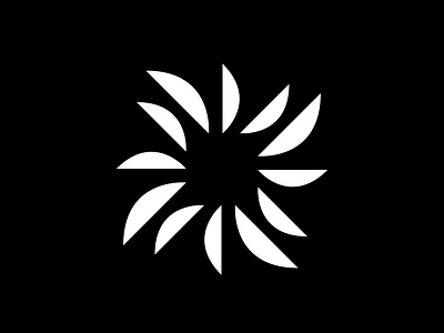 Geometric Leaf logo
