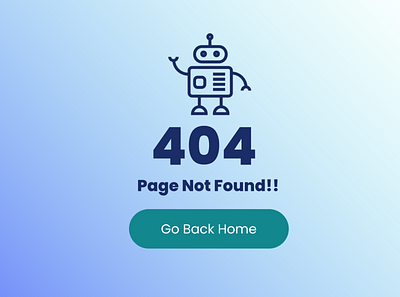 Error Page Template Design 404 error page graphic design ui