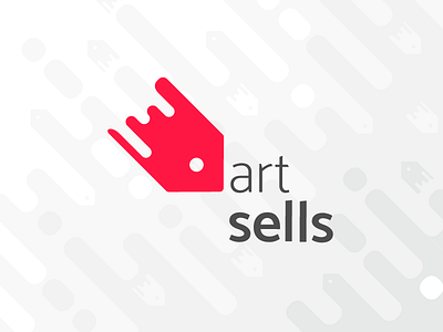 "Art sells" logo design