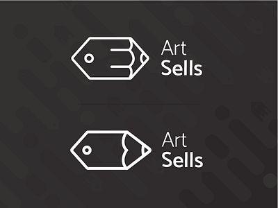 "Art Sells" unused logo design