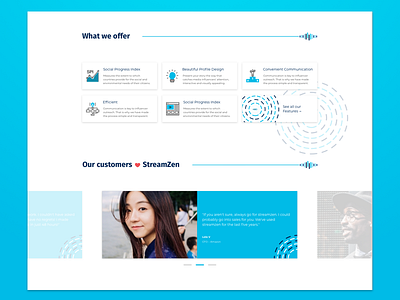 Media Outreach Landing Page – Features & Testimonials blue exposure features landing page marketing media mongolia outreach product social media testimonials