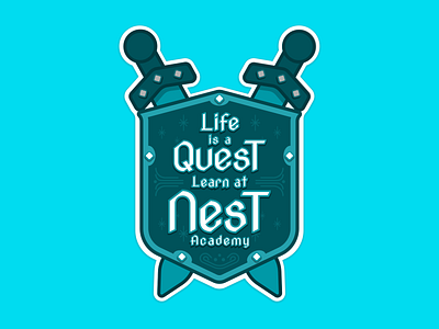 Nest Academy - Life is a Quest academy adventure coding design education learn mongolia nest nest academy quest shield sword