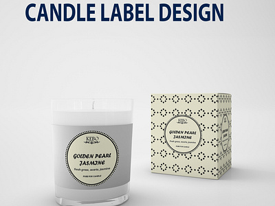 TRENDY CANDLE LABEL AND PACKAGING DESIGN
