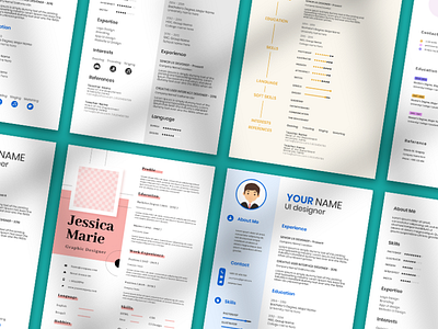 Resume Design cv design graphic design resume