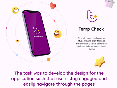 Mobile App UI Design - Temp Check design graphic design ui ux