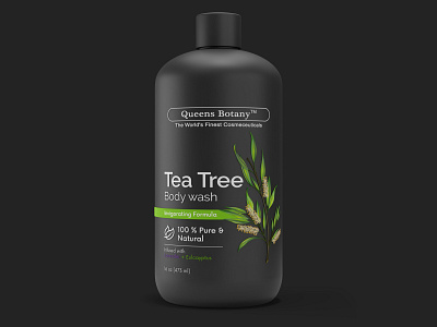 Tea Tree branding design graphic design illustration label label design packaging packaging design shampoo soap tea tree
