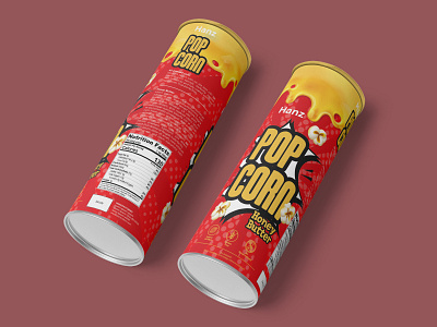 Pop Corn branding design graphic design illustration label label design packaging packaging design popcorn