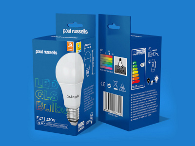 LED GLS Bulbs branding bulbs design graphic design illustration label label design lamp led packaging packaging design