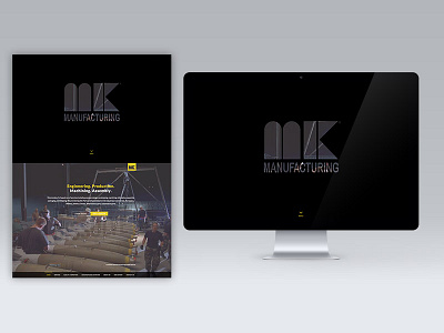 MK Manufacturing fullscreen minimalist ux web design