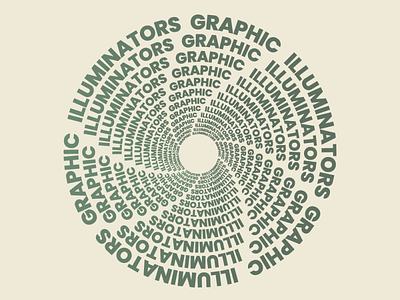 Spiral Text adobe design graphic design illuminators graphic illustrator