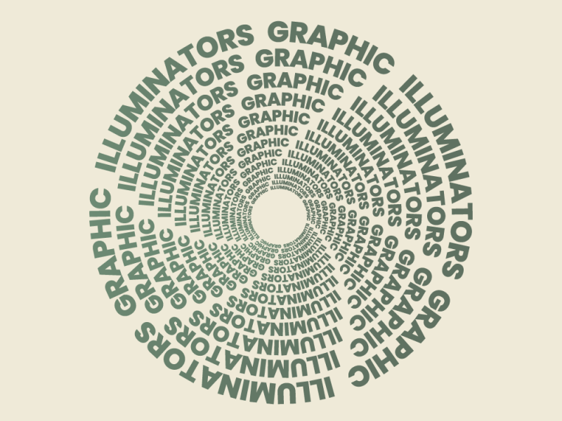 Spiral Text by Illuminators Graphic on Dribbble