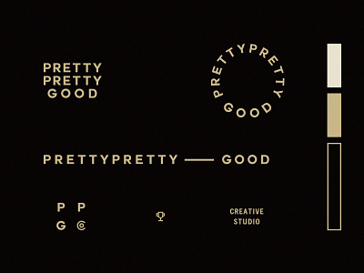 Pretty Pretty Good - Logo Set brand identity branding branding agency branding design design graphic design icon illustrator logo logos minimal pretty pretty good west coast