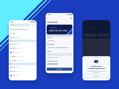 Crypto app app design design ui