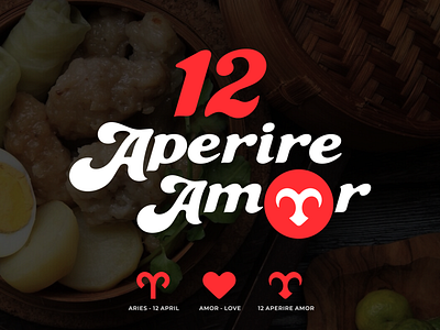 12 Aperire Amor logo 12 appetizing branding logo logotype loud logo love modern simple logo​ wordmark zodiac zodiac signs