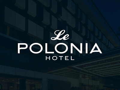 Le Polonia Hotel branding hotel logo logotype minimalist modern wordmark