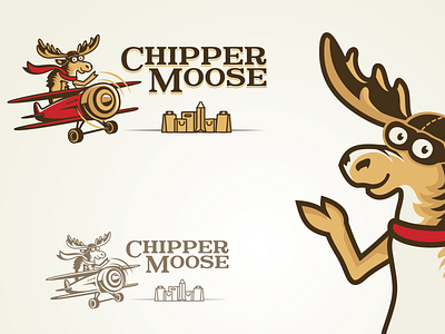 Classic & fun logo for online retailer bags classic fun logo mascot moose shopping