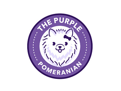 The Purple Pomeranian cute dog pet pomeranian purple