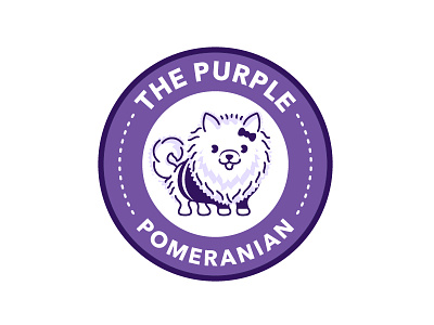 The Purple Pomeranian cute dog pet pomeranian purple
