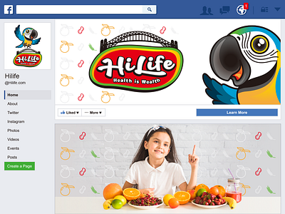 Hilife - Branding Design branding design facebook facebook cover
