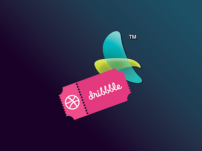 "Scored 1 invitation from Dribbble" Thank you Dribbble!