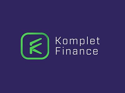 Komplet Finance - Logodesign design f finance flat green k komplet letters logo logodesign purple symbol