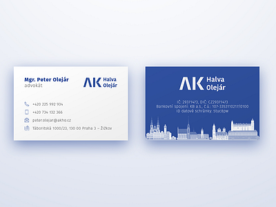 Business card AKHO brand branding business business card card cards print