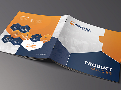 Brochure Renetra a5 brochure catalog company company profile print profile renetra