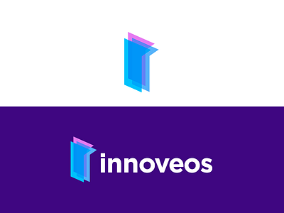 INNOVEOS | logo concept agency brand color digital gradient i logo monogram web