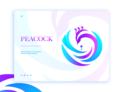 The Majestic Peacock bird app icon mark digital consulting tech company gradient colors logo design sketch guideline peacock colorful magic ui ux landing page