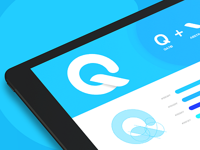 Qatib | Logo Concept bird blue brand branding colors guideline logo mark monogram q logo