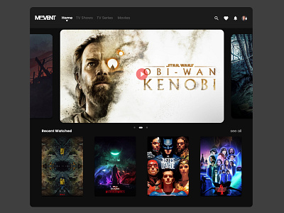 Movent : Rent-a-Movie app branding design design website illustration landing page website logo mov movie website typography ui ux vector website website design