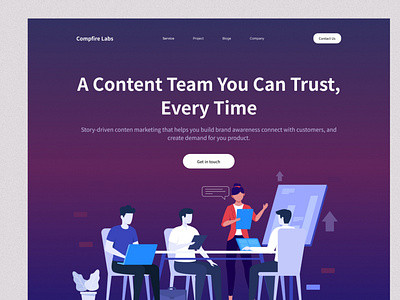 Team Landing Page