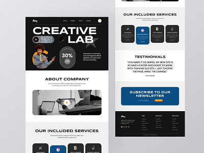 Creative Agency app design landing page mobile app ui ui ux ux visual design web design website design