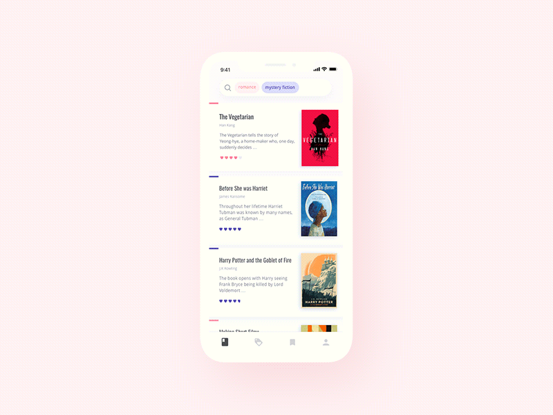 Book App by Ann on Dribbble