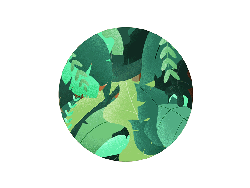 Squirrel in the jungle animation forest illustration squirrel ui