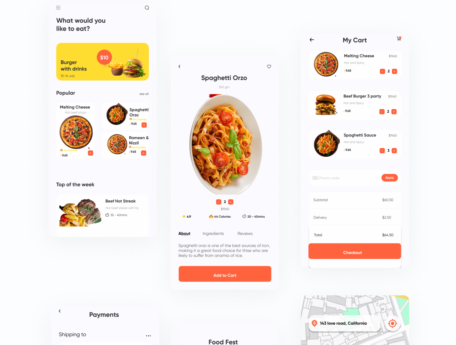 Food Ordering App by Adesola Falade on Dribbble