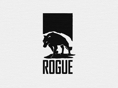 Rogue animal dark logo rogue shadow wolf