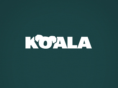 Koala koala letter mark logo nature outdoor silhouette