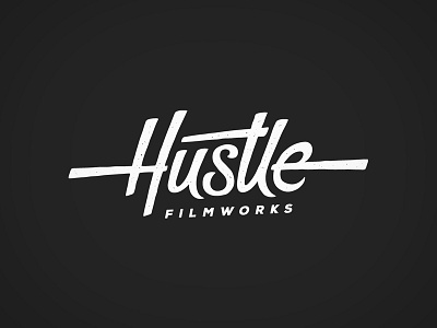 Hustle Alternative 2 custom lettering film handlettering logo rough script stamp typography