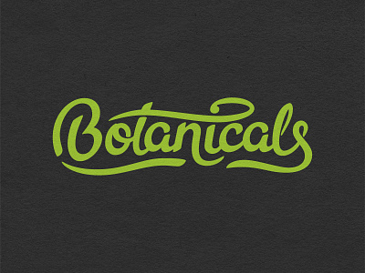 Botanicals botanic handlettering logo natural organic typography