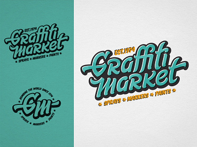 Graffiti Market custom lettering customtype graffiti hand lettering handmade lettering logo script typography