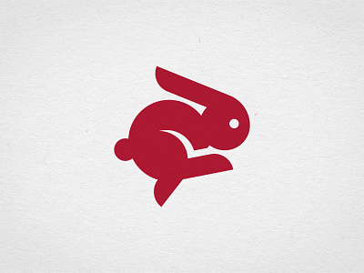 Rabbit bunny bunny logo circles hopper logo rabbit running