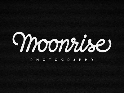 Moonrise Photography custom lettering customtype hand lettering handmade lettering logo moon photography script typography