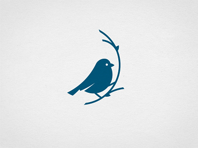 Sparrow bird circles construction elegant logo sparrow