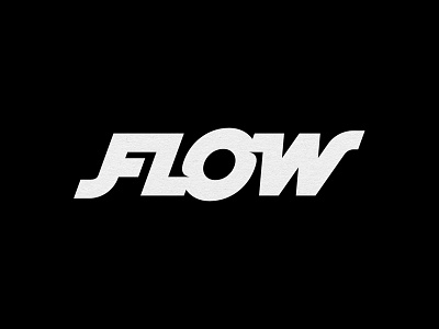 Flow custom lettering logo typography wordmark