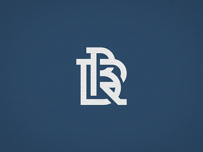 BR Initials icon initial logo initials letter b letter r logo mono line monogram typography