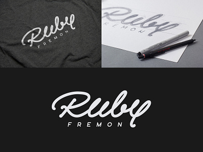 Ruby Fremon custom lettering hand lettering handlettering logo script typography