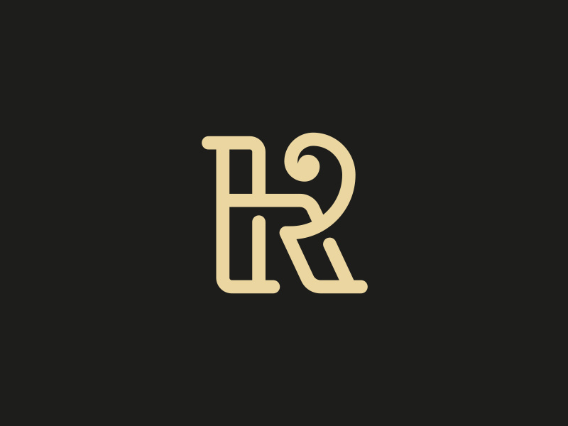 Rh monogram by Arda Design Studio on Dribbble